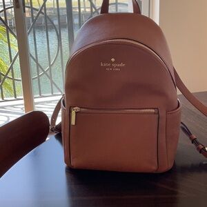Kate Spade Brown Leather Backpack